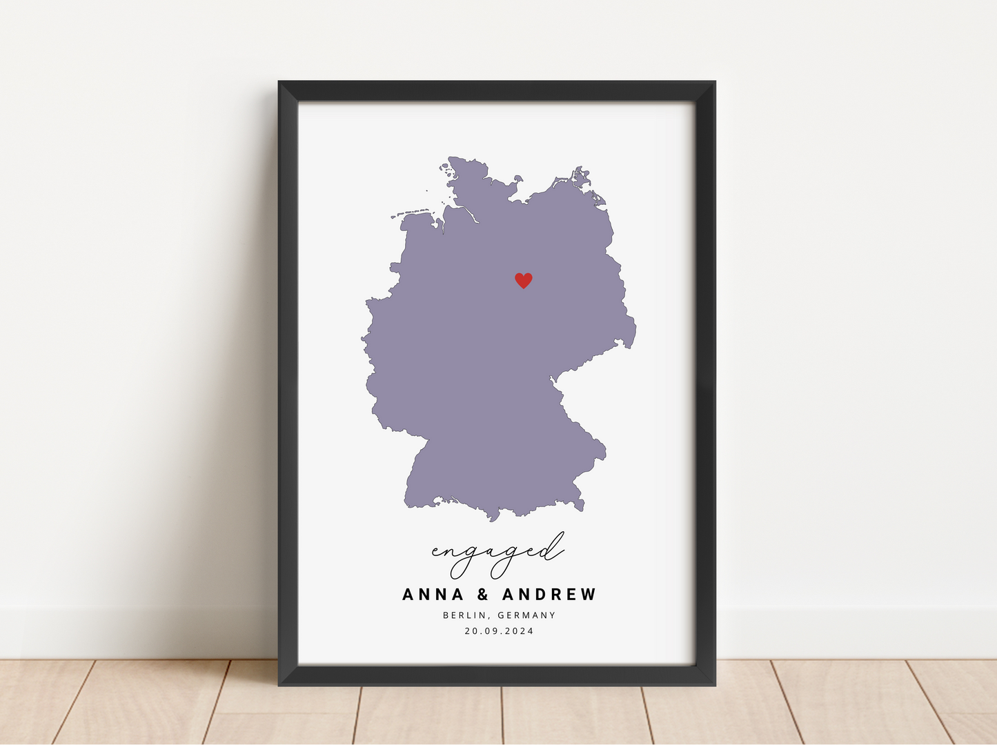 Engagement Map Print