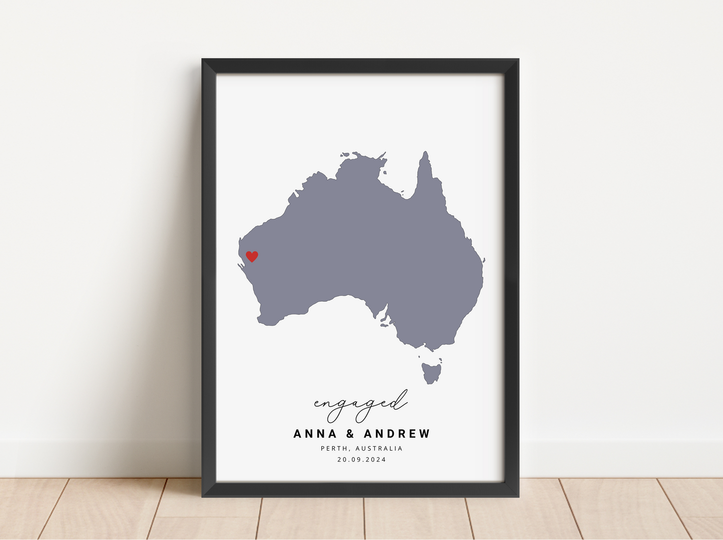 Engagement Map Print