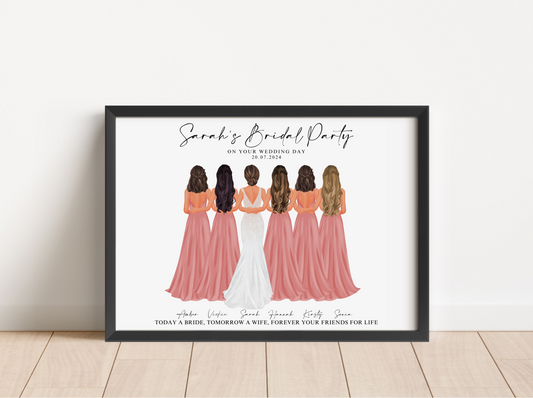 Custom Bridal Party Print