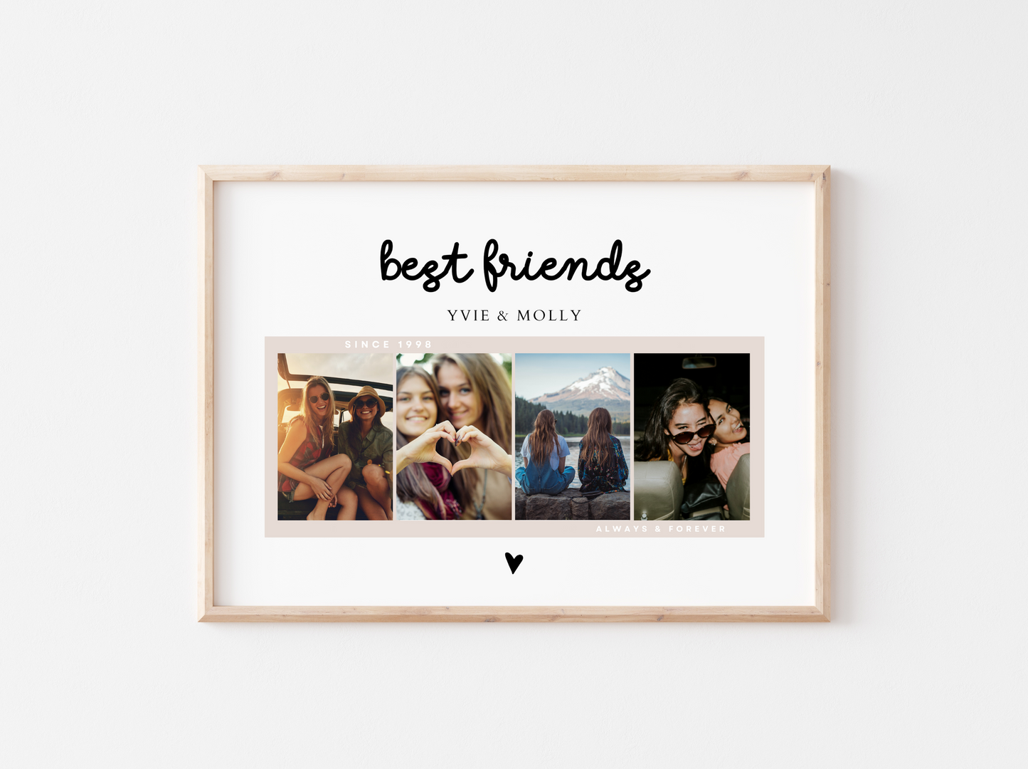 Personalised Best Friend Photo Print